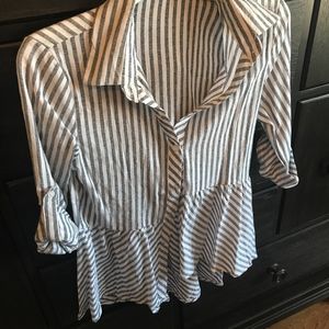 Love Notes Peplum Shirt